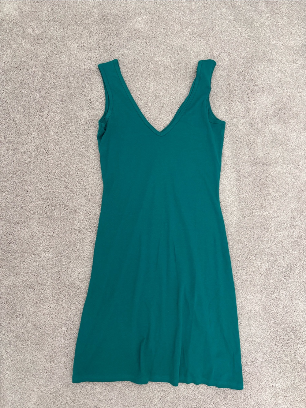 Victoria’s Secret Tee Shop Sleeveless Teal V-Neck Midi Dress Size Medium